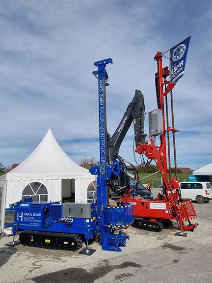 Kampfmittelbergung Beitragsbild BAUMA Bohrgerät KB13